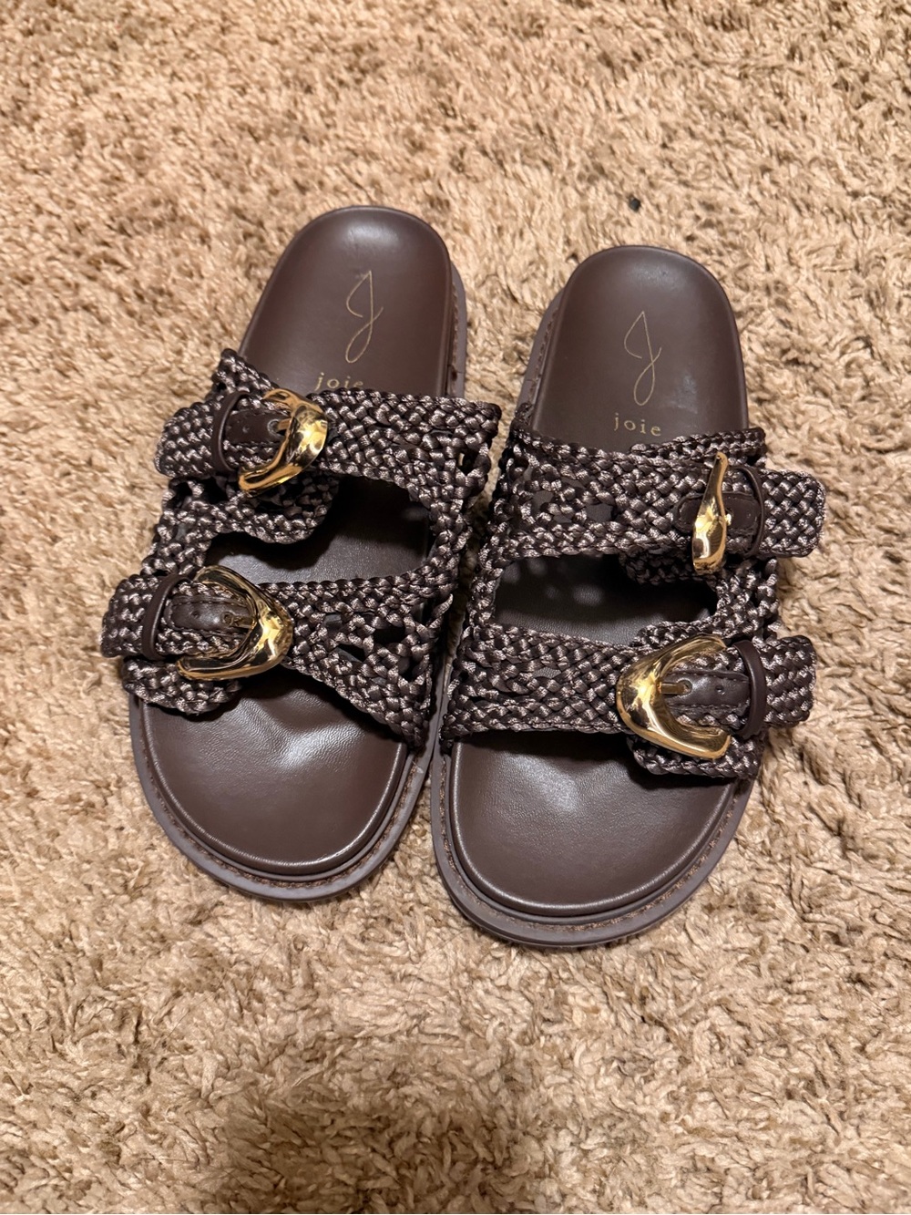Joie Woven Brown Sandals